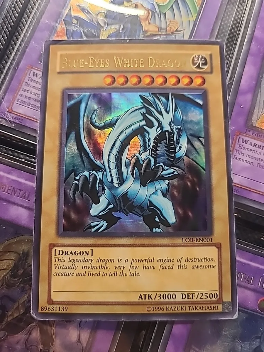 Blue-Eyes White Dragon LOB-EN001 1st Ed Holo — Near Mint Ultra Rare - 1